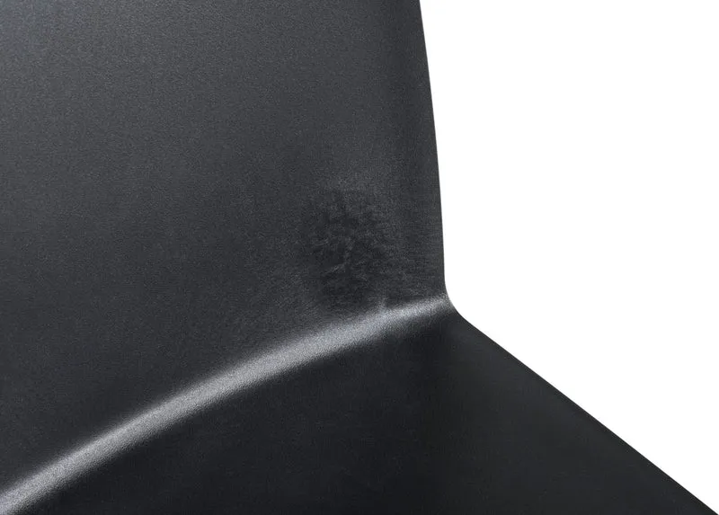 Chaise Élémentaire en plastique noir - HAY