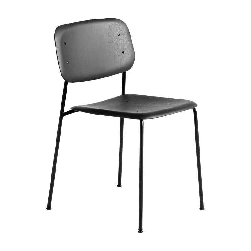 Chaise design en bois de chêne noir Soft Edge 40 - HAY