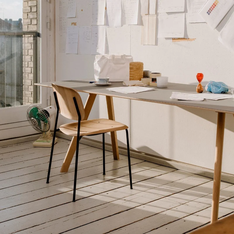 Chaise design en bois de chêne Soft Edge 40 - HAY