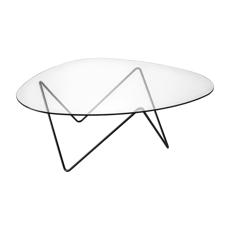 Table basse noire en verre Pedrera - Gubi