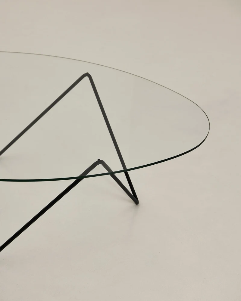 Table basse noire en verre Pedrera - Gubi
