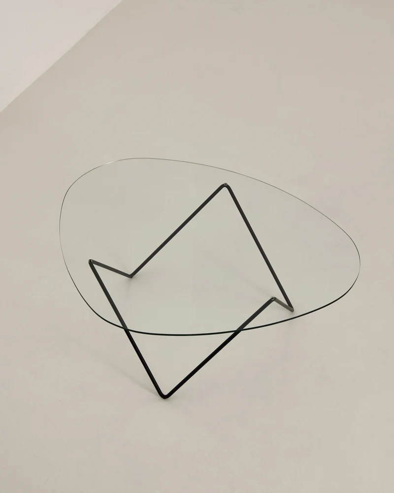 Table basse noire en verre Pedrera - Gubi