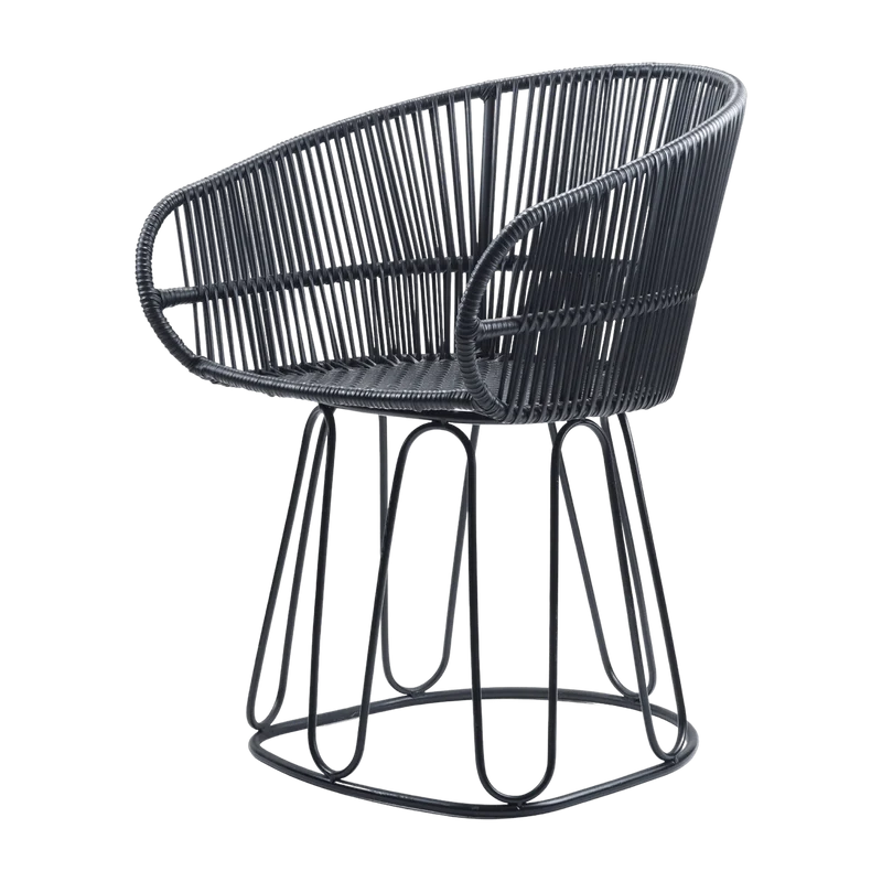 Chaise en acier noir Circo - Ames