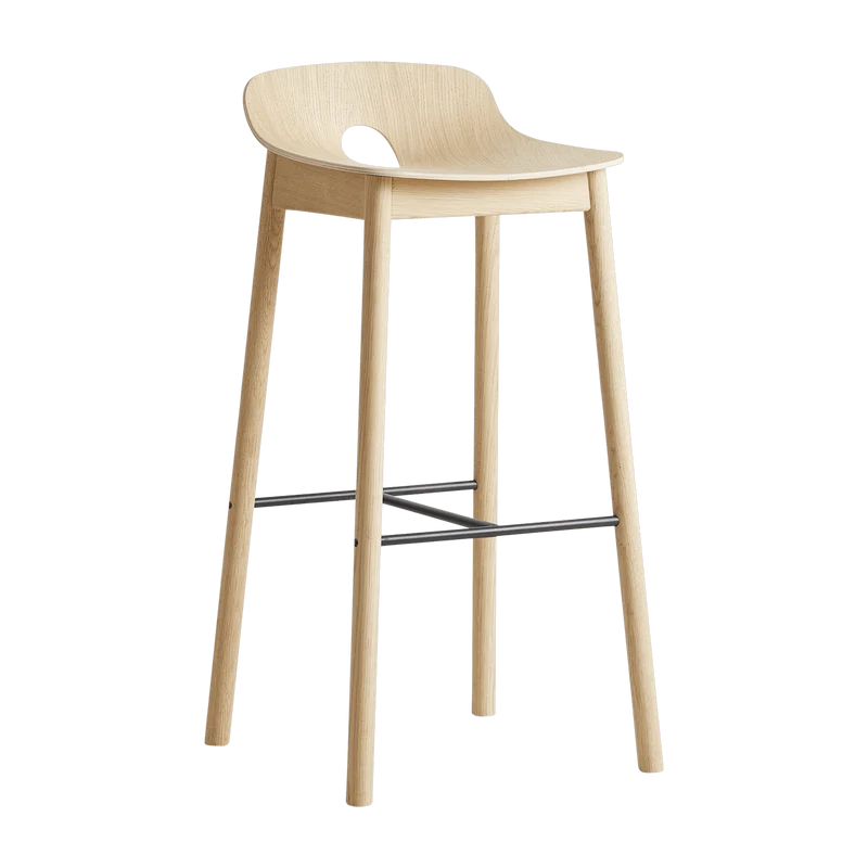 Chaise de bar en chêne naturel 75 cm Mono - WOUD