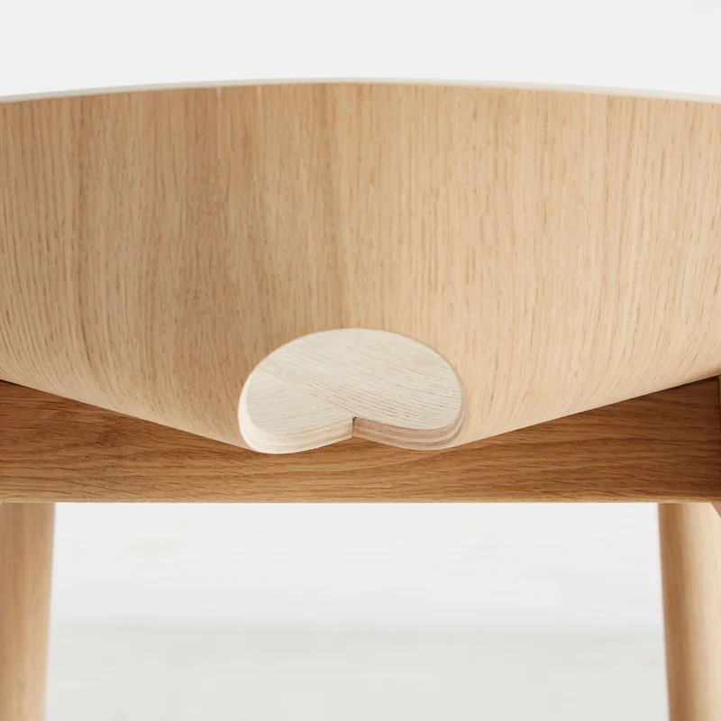 Chaise de bar en chêne naturel 75 cm Mono - WOUD