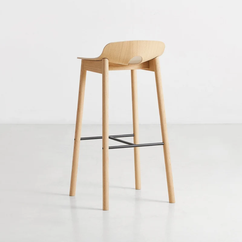 Chaise de bar en chêne naturel 75 cm Mono - WOUD