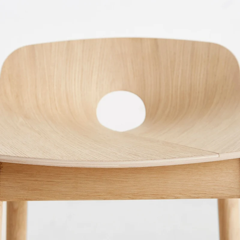 Chaise de bar en chêne naturel 75 cm Mono - WOUD