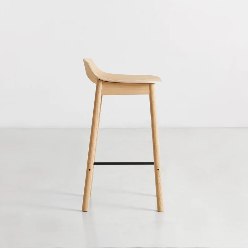 Chaise de bar en chêne naturel 65 cm Mono - WOUD