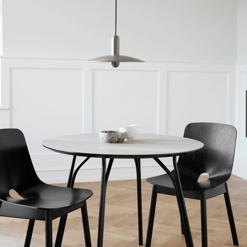 Table ronde noire 90 cm Tree - Woud