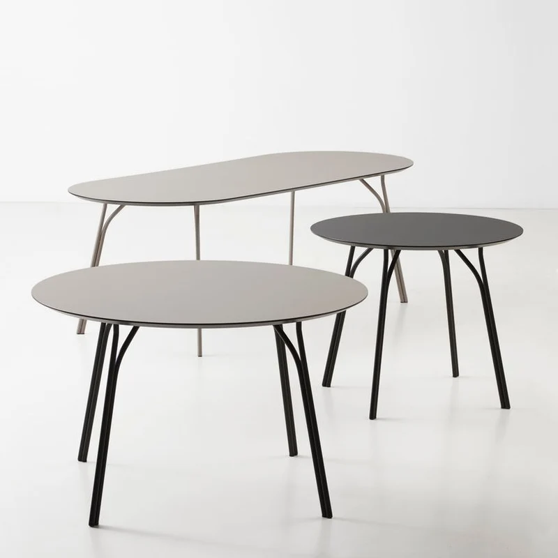 Table ronde taupe 90 cm Tree - Woud