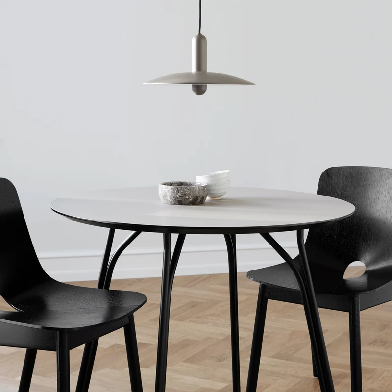 Table ronde noire 120 cm Tree - Woud