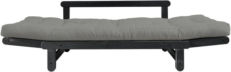 Canapé en bois noir convertible 2 places gris Beat - Karup Design