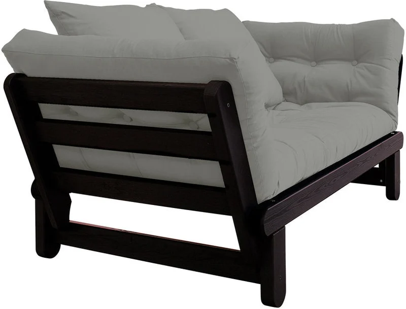 Canapé en bois noir convertible 2 places gris Beat - Karup Design