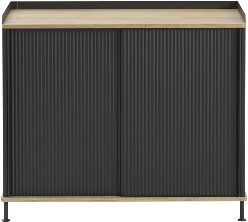 Cabinet noir et chêne 94 cm Enfold - Muuto