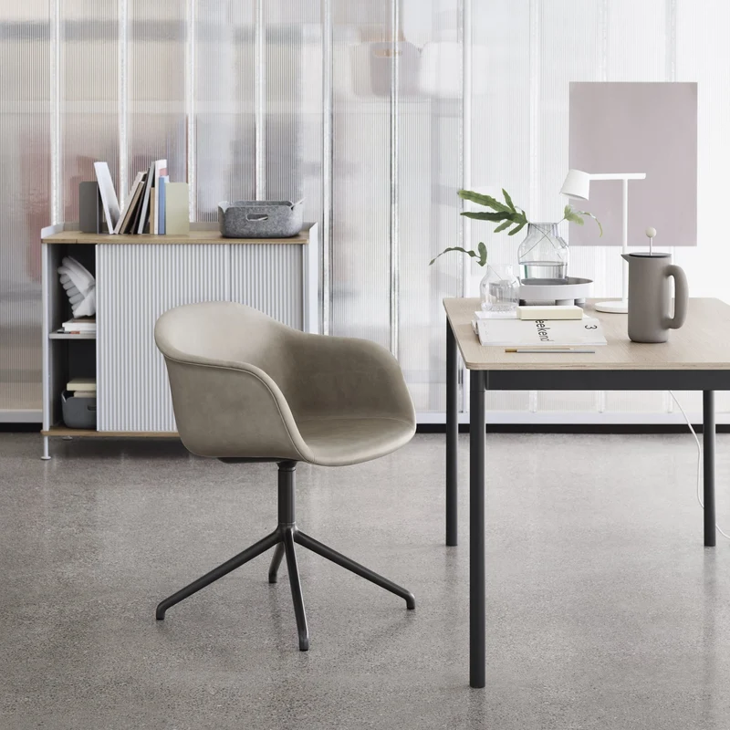Cabinet noir et chêne 94 cm Enfold - Muuto