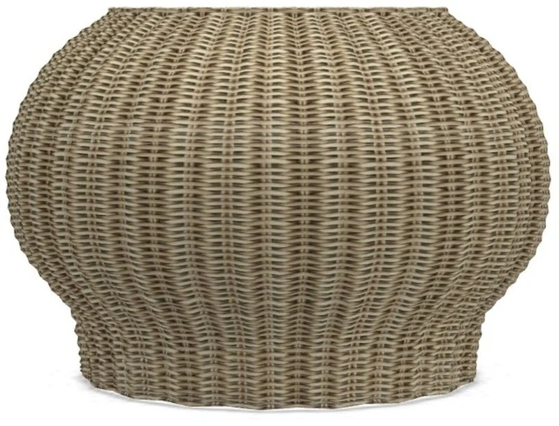 Table basse en rotin naturel 60 x 40 cm Bolla 10 - Gervasoni