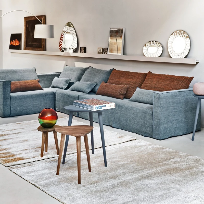 Table basse en noyer H64 cm Brick 244 - Gervasoni