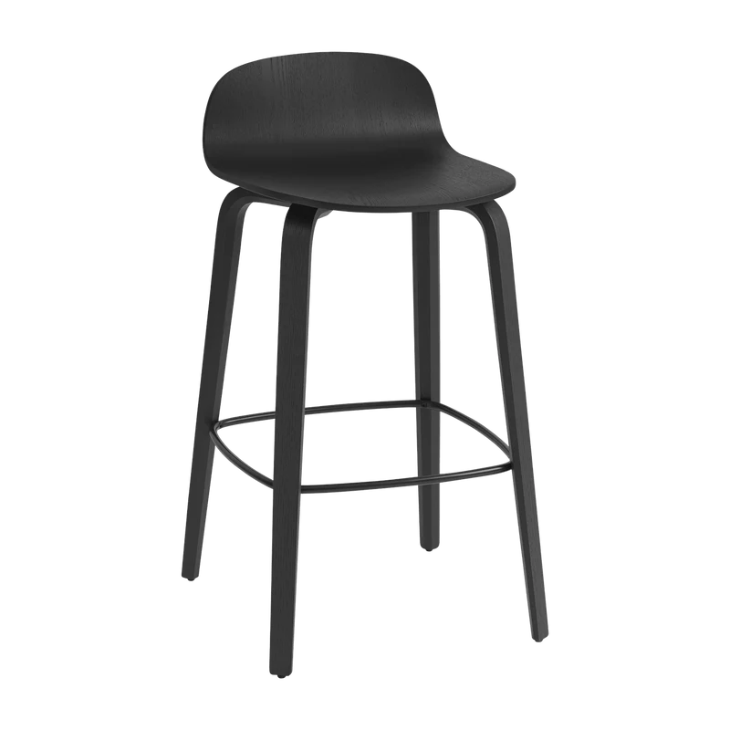 Chaise de bar 65 cm noir Visu - Muuto