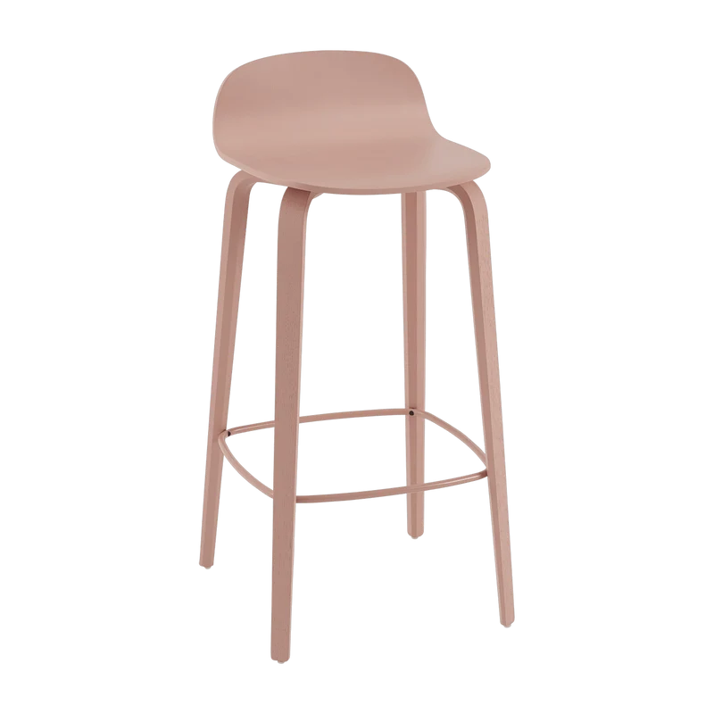 Chaise de bar 75 cm rose Visu - Muuto