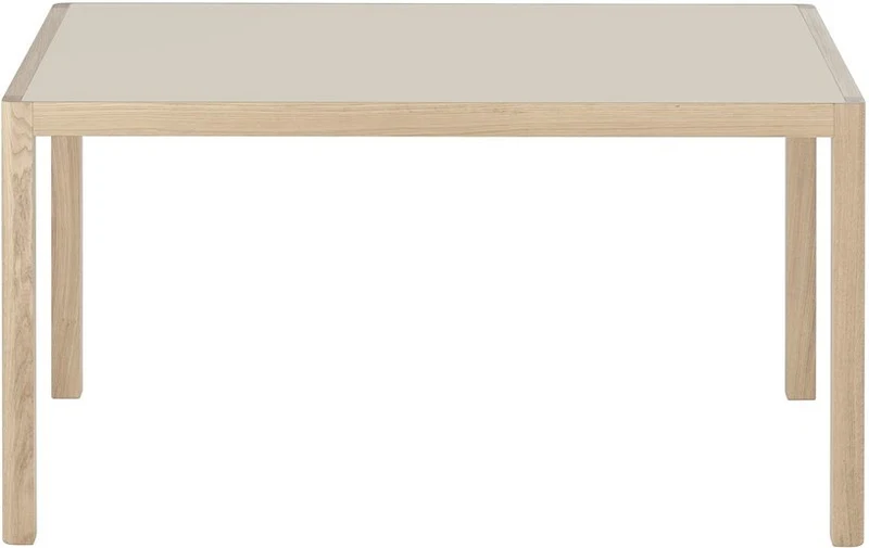 Table 140 cm grise et chêne naturel Workshop - Muuto