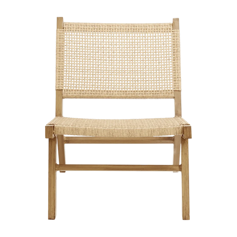 Chaise de jardin en osier naturel Vasai - Nordal