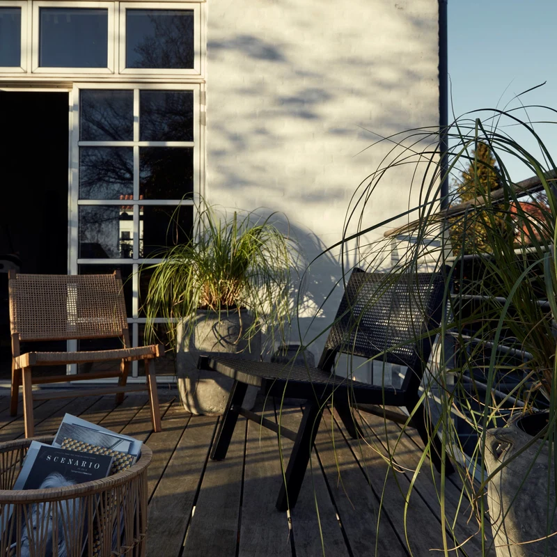 Chaise de jardin en osier naturel Vasai - Nordal