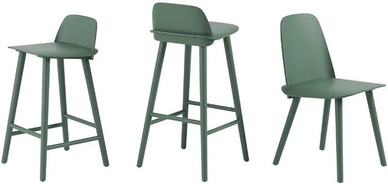 Chaise verte Nerd - Muuto