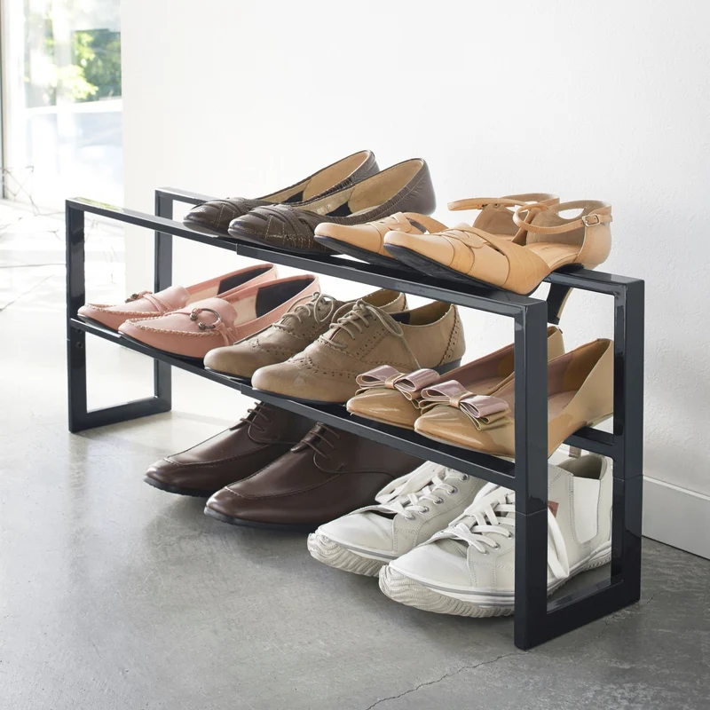 Rangement pour chaussures noir Line - Yamazaki