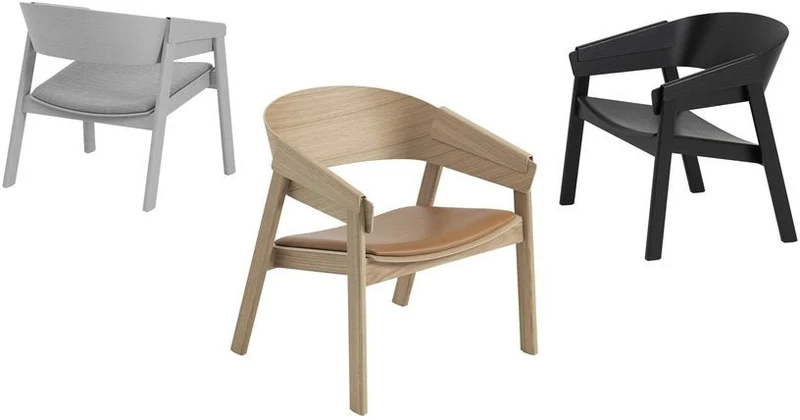 Fauteuil Lounge noir Cover - Muuto