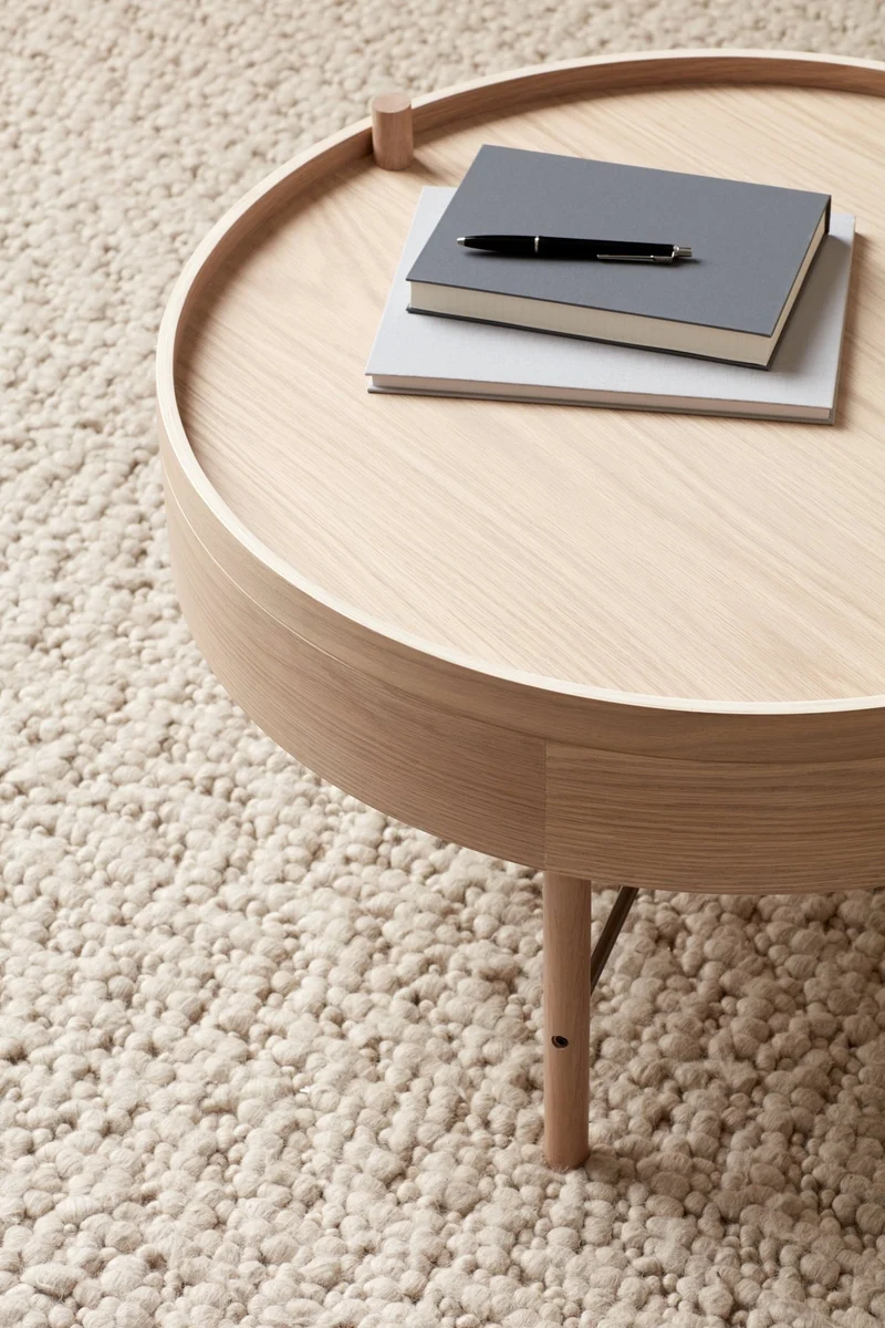 Table basse en chêne naturel Tournante - Audo
