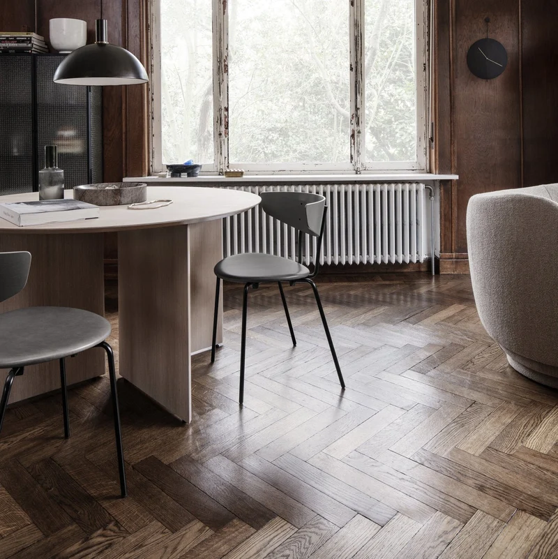 Table en bois rectangulaire beige 160 cm Mingle - Ferm Living