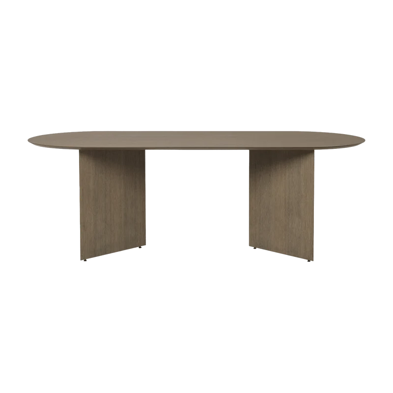 Table en bois ovale marron 220 cm Mingle - Ferm Living