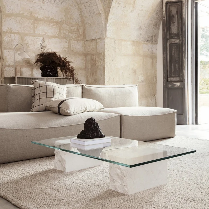 Module d'angle droit profond L 2 places beige Catena - Ferm Living