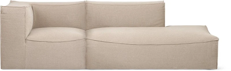 Module d'angle gauche L beige Catena - Ferm Living