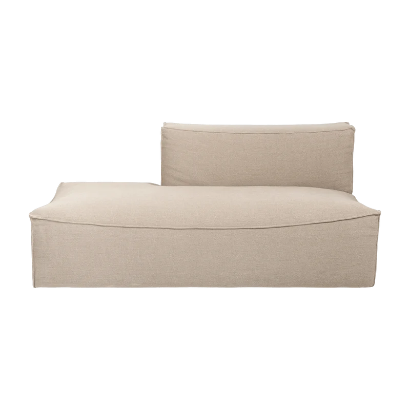 Module avec accoudoir gauche L profond beige Catena - Ferm Living