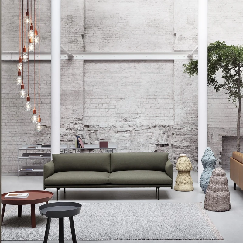 Table basse noire 95 cm Around - Muuto