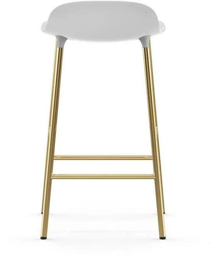 Tabouret de bar en laiton et pp blanc 65 cm Form - Normann Copenhagen