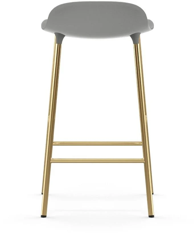 Tabouret de bar en laiton et pp gris 65 cm Form - Normann Copenhagen