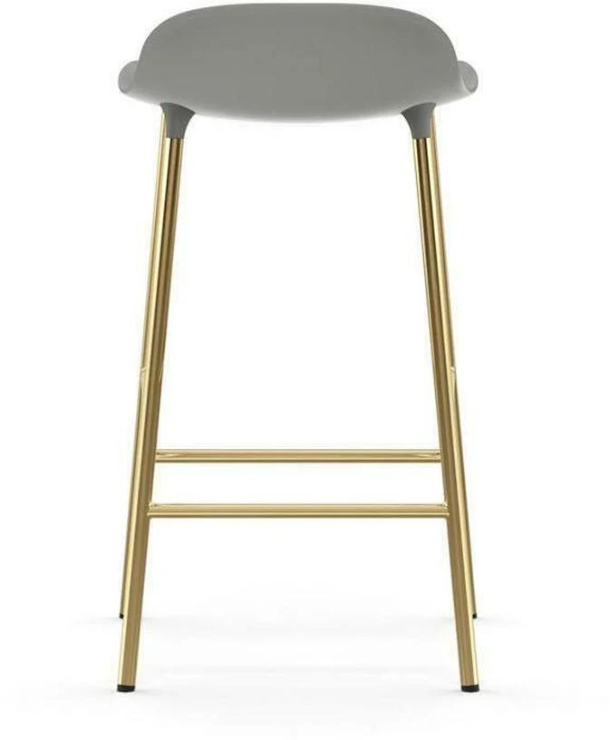Tabouret de bar en laiton et pp gris 65 cm Form - Normann Copenhagen