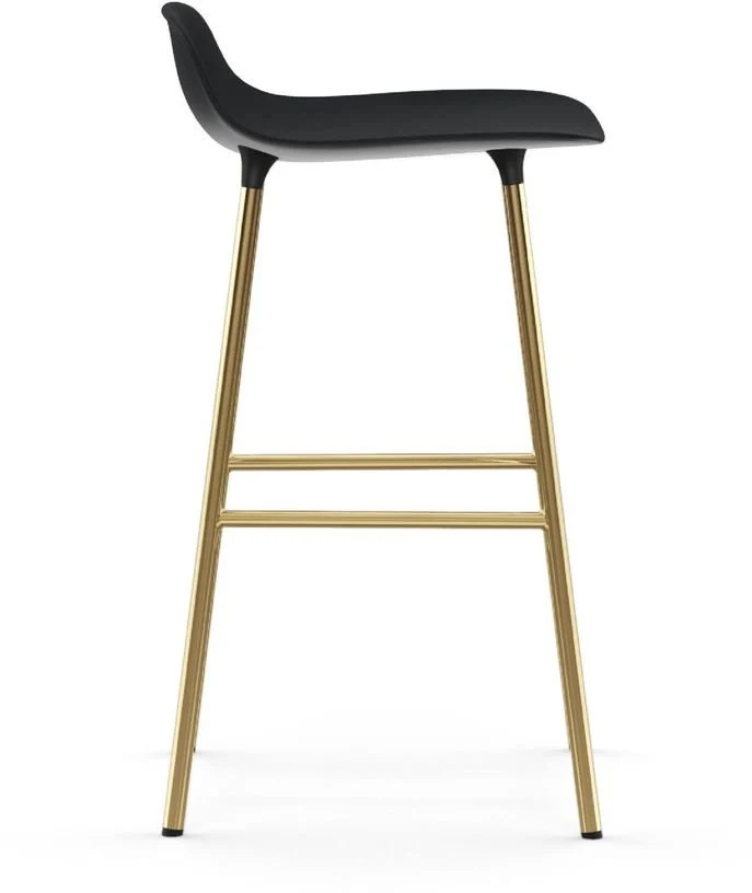Tabouret de bar en laiton et pp noir 65 cm Form - Normann Copenhagen