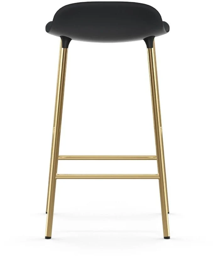 Tabouret de bar en laiton et pp noir 65 cm Form - Normann Copenhagen