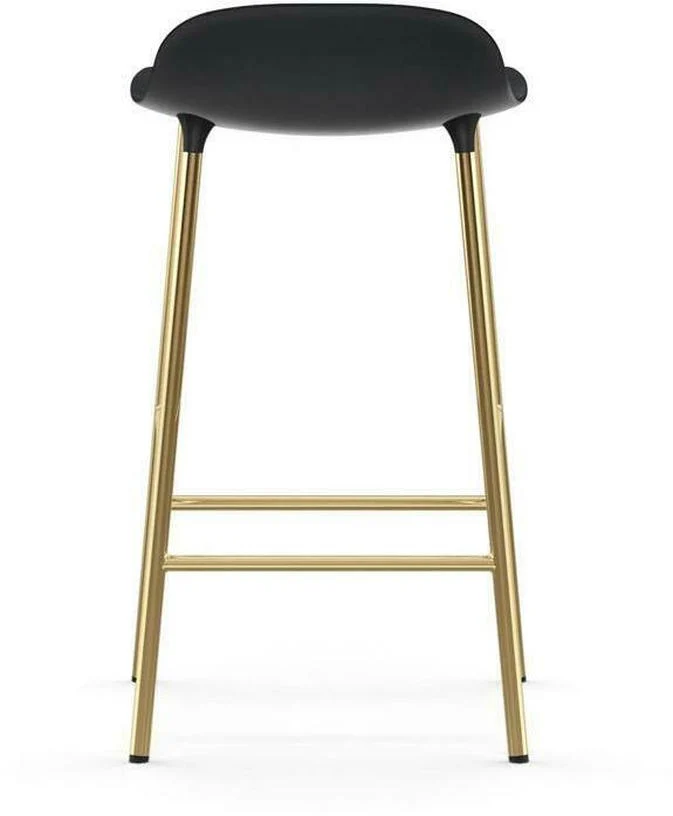Tabouret de bar en laiton et pp noir 65 cm Form - Normann Copenhagen