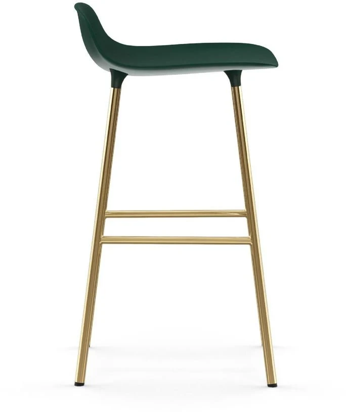 Tabouret de bar en laiton et pp vert 65 cm Form - Normann Copenhagen