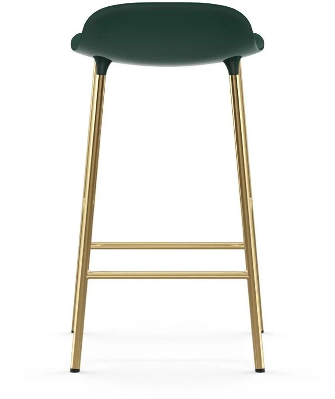 Tabouret de bar en laiton et pp vert 65 cm Form - Normann Copenhagen