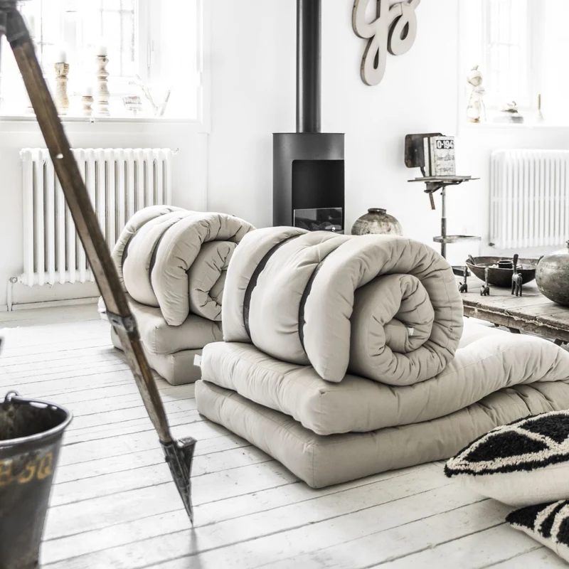 Fauteuil convertible en lit de jour gris anthracite Buckle-Up - Karup Design