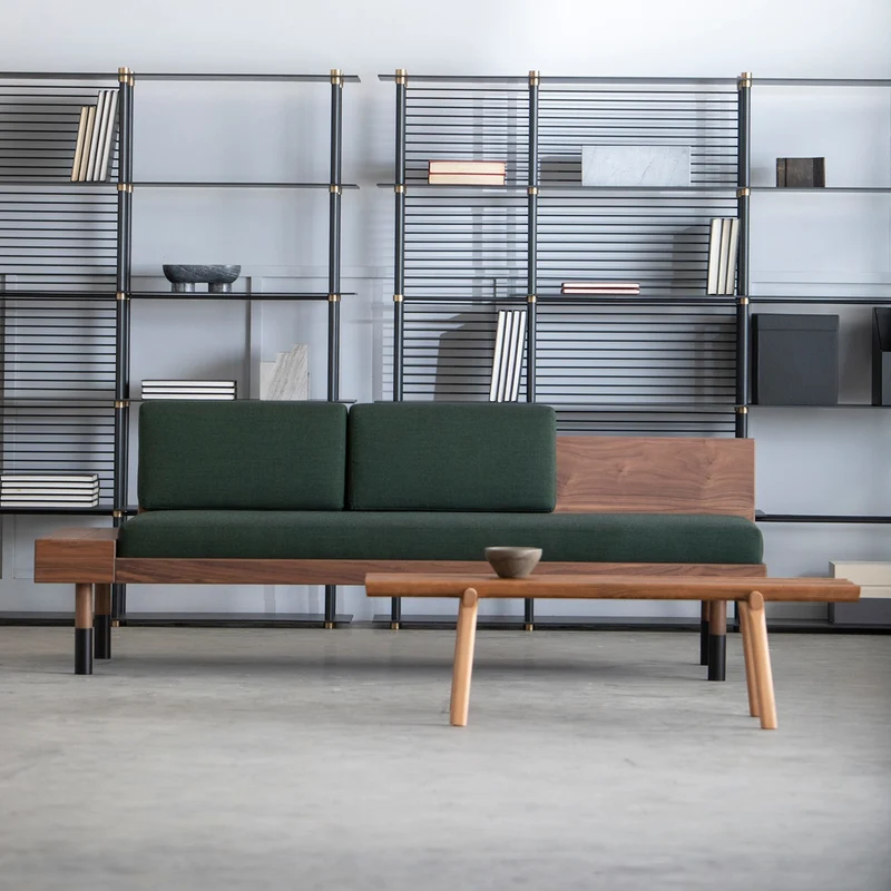 Banquette Mid Vert Kvadrat - Kann Design