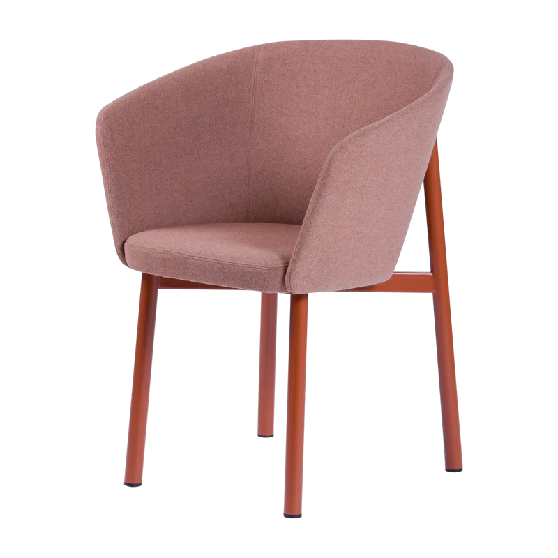 Fauteuil en laine rose Résidence - Kann Design
