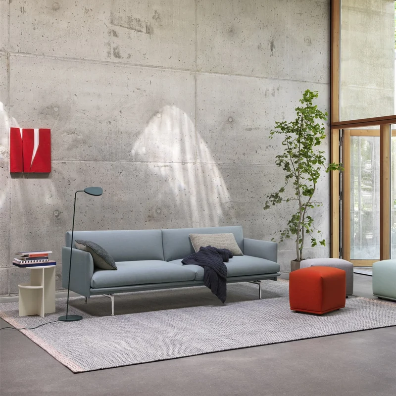 Canapé 2 places gris anthracite Outline - Muuto