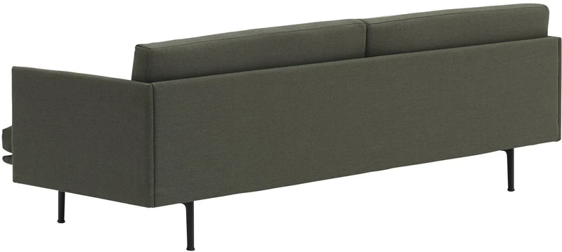 Canapé 3 places vert kaki Outline - Muuto