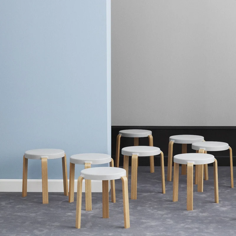 Tabouret en chêne gris TAP Grey - Normann Copenhagen